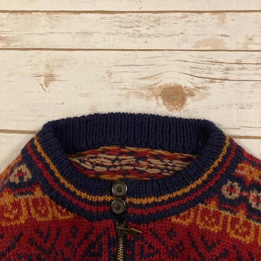 Vintage Dale Of Norway Olympic Nagano 1998 Quarter Zip Wool Sweater XL - Picture 11 of 12